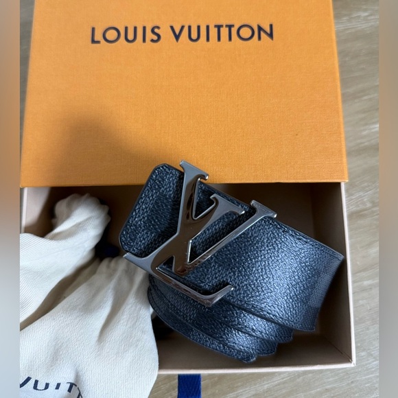 Louis Vuitton Mens Belt black/gray  Damier Azur - Picture 2 of 6
